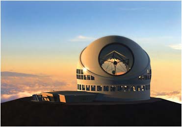 FIGURE 7.13 The current TMT observatory design. SOURCE: TMT Observatory Corporation.